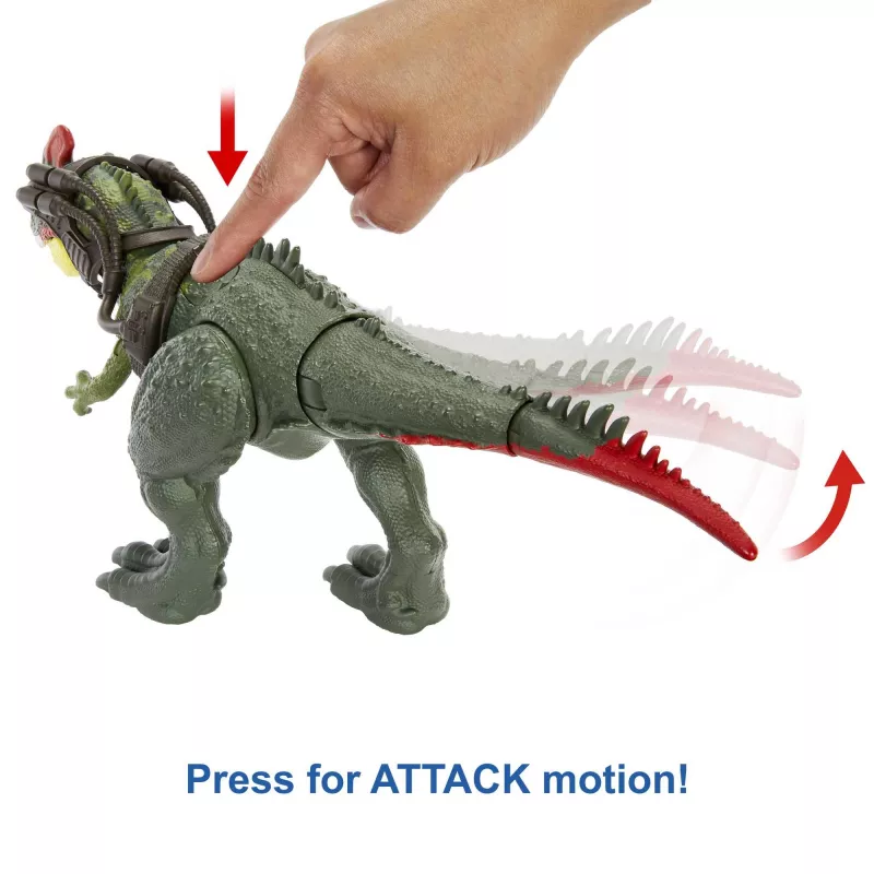 Jurassic World GIGANTIC TRACKERS Sinotyrannus žalias raudonas plastikinis 4+