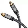 Skaitmeninis optinis garso kabelis WENTRONIC Goobay 65305 TOSLINK į TOSLINK 2 m, varis, auksuoti kontaktai, juoda/sidabrinė