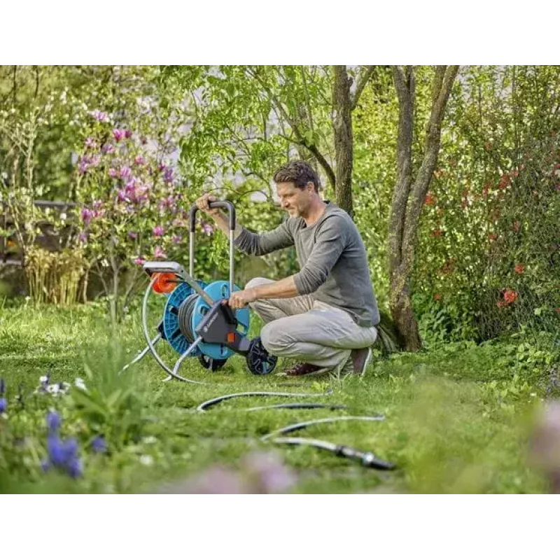 Gardena 18931-20 sodo žarna 20 m Antžeminė Plastikas Termoplastinis elastomeras TPE Juoda Mėlyna Pilka