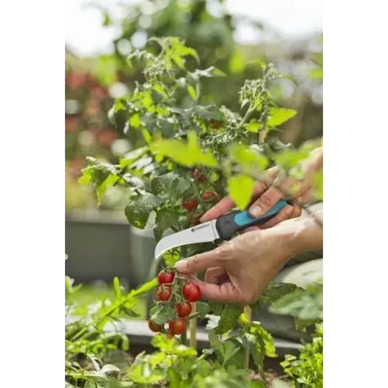 Gardena VeggieCut genėjimo žirklės juodos žalios nerūdijančio plieno ašmenys