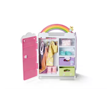 Lėlių spinta zapf creation BABY born Rainbow Wardrobe — lėlėms, šviesos efektai, reikia 3×AAA baterijų, rekomenduojamas amžius 3+