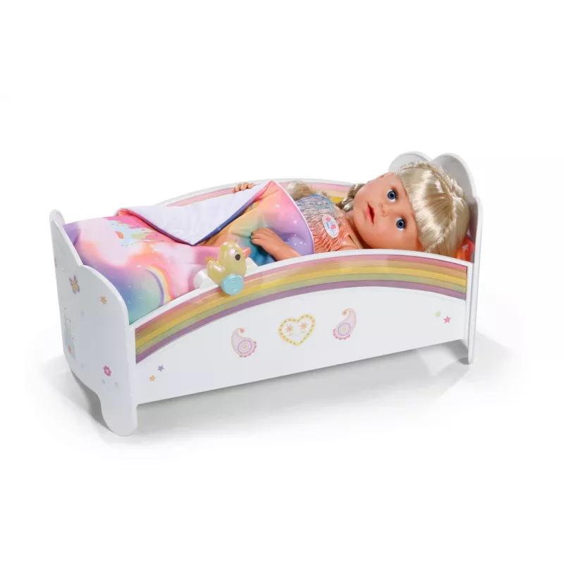 Lėlės lovelė ZAPF creation BABY born Rainbow Bed 835999 43 cm lėlėms