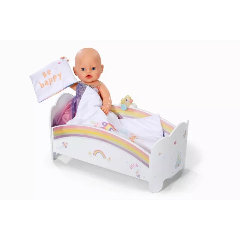 Lėlės lovelė ZAPF creation BABY born Rainbow Bed 835999 43 cm lėlėms