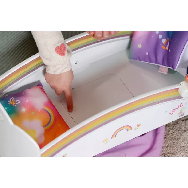 Lėlės lovelė ZAPF creation BABY born Rainbow Bed 835999 43 cm lėlėms