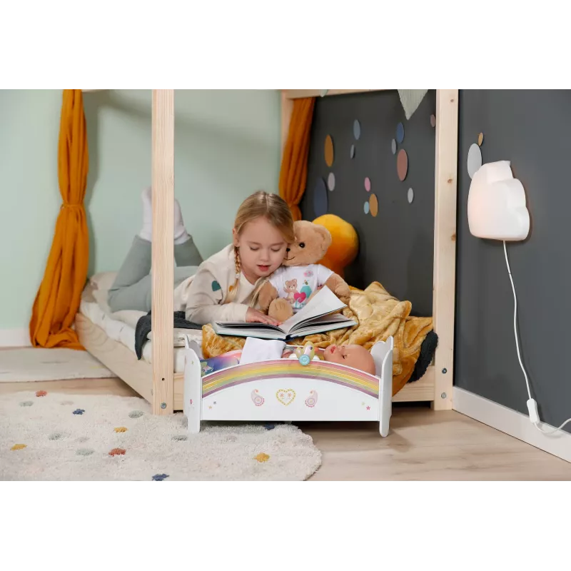 Lėlės lovelė ZAPF creation BABY born Rainbow Bed 835999 43 cm lėlėms