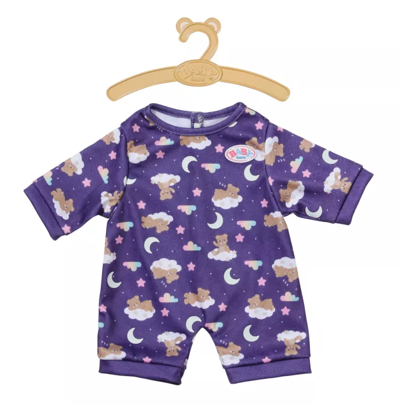 BABY born Teddy's Romper šviečiantis tamsoje, lėlės kombinezonas, 1 m.