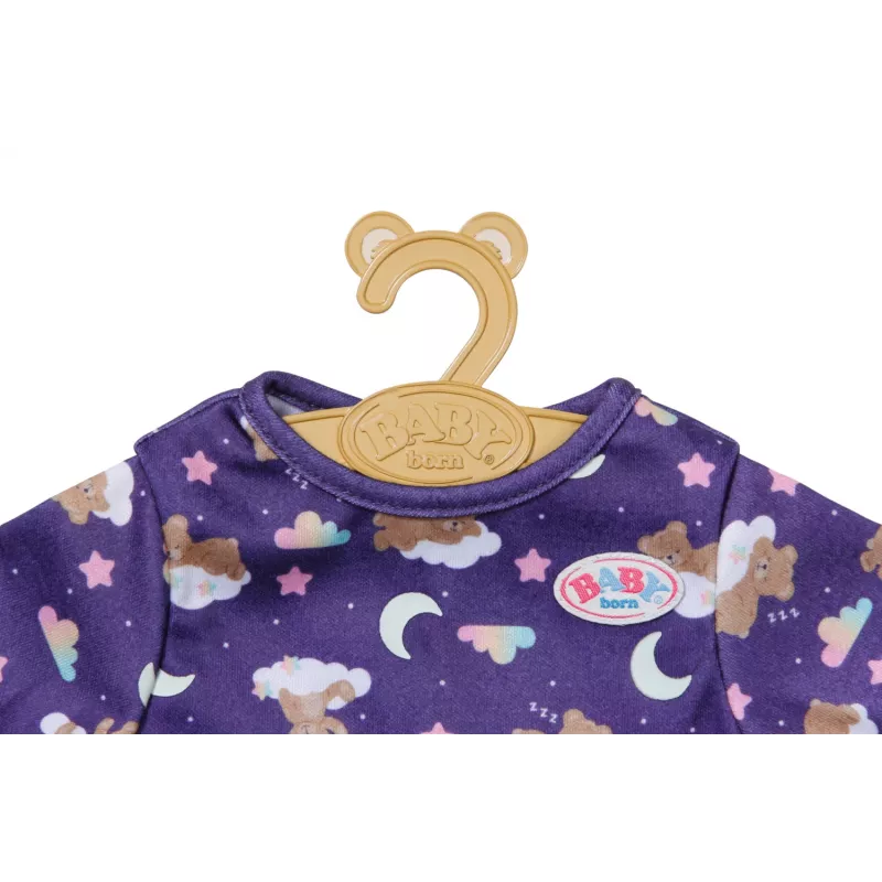 BABY born Teddy's Romper šviečiantis tamsoje, lėlės kombinezonas, 1 m.