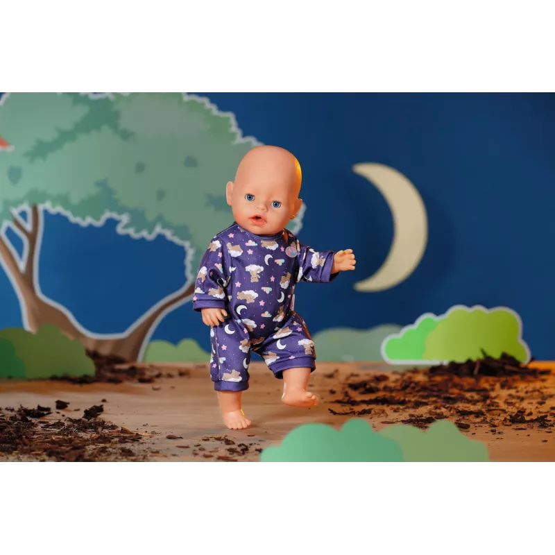 BABY born Teddy's Romper šviečiantis tamsoje, lėlės kombinezonas, 1 m.