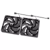 THERMALTAKE kompiuterio aušinimo ventiliatorius - CT140 - 14 cm - juodas - 2 vnt. pakuotėje