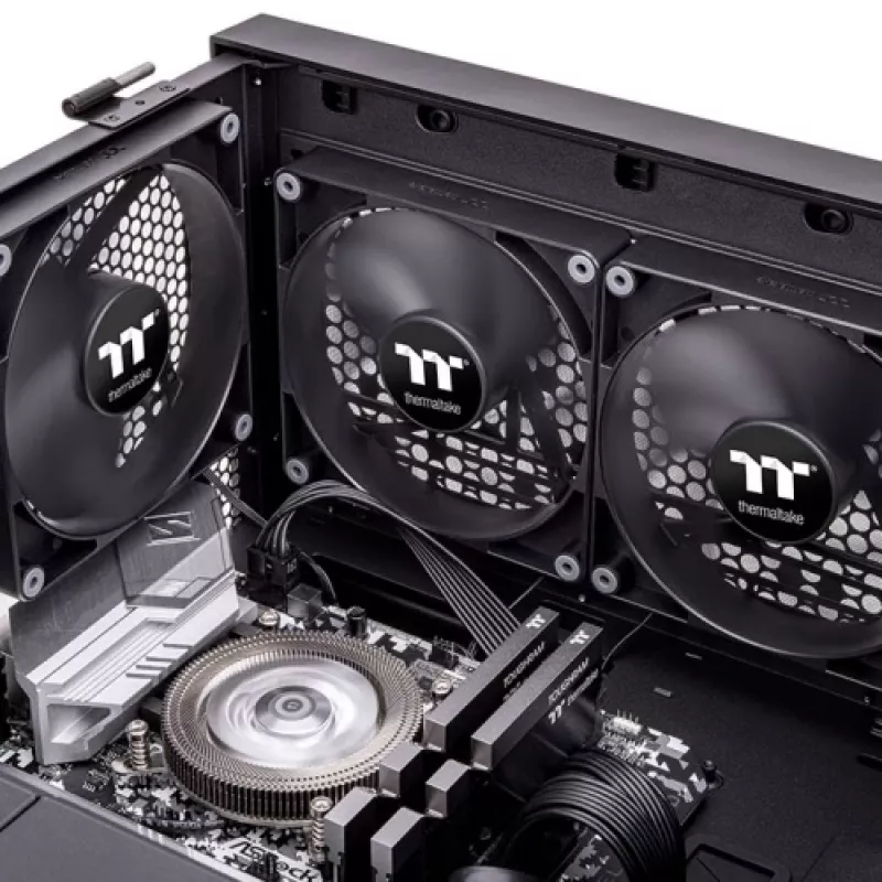 THERMALTAKE kompiuterio aušinimo ventiliatorius - CT140 - 14 cm - juodas - 2 vnt. pakuotėje
