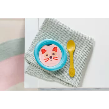 Lėlės maitinimo rinkinys BABY born Feeding Set nuo 3 metų — aksesuarai apsimetinėjant maitinti