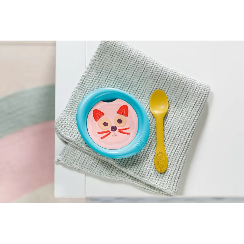 Lėlės maitinimo rinkinys BABY born Feeding Set nuo 3 metų — aksesuarai apsimetinėjant maitinti