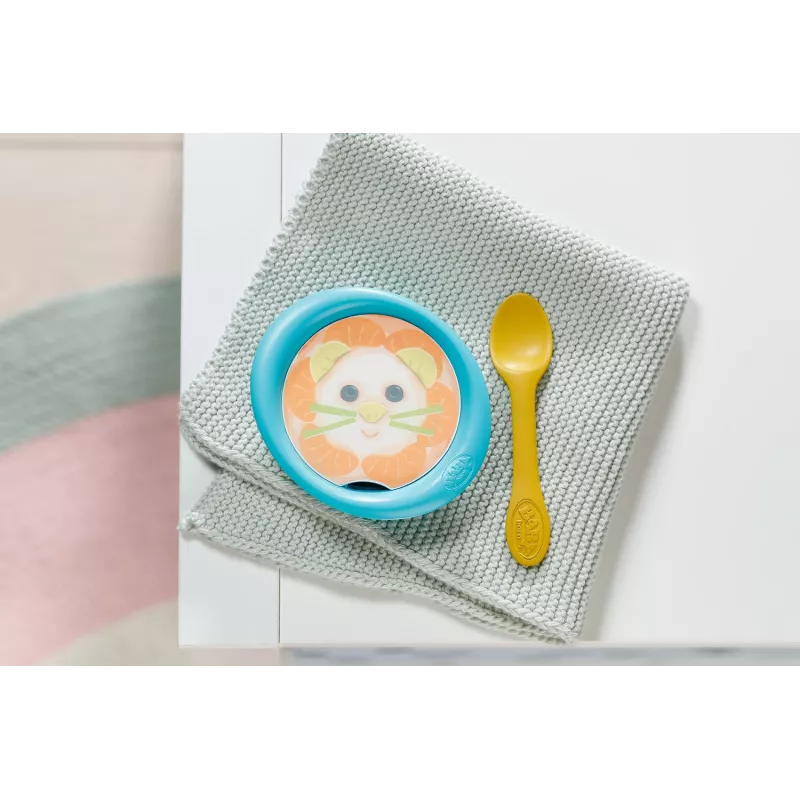 Lėlės maitinimo rinkinys BABY born Feeding Set nuo 3 metų — aksesuarai apsimetinėjant maitinti