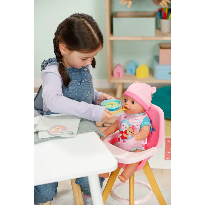 Lėlės maitinimo rinkinys BABY born Feeding Set nuo 3 metų — aksesuarai apsimetinėjant maitinti
