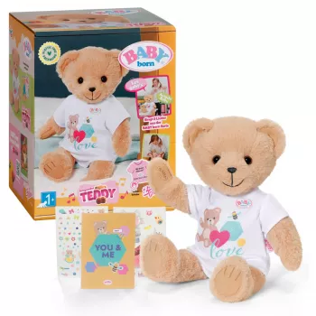 Minkštas žaislas zapf creation BABY born Singing Teddy 837962 — pliušinis dainuojantis meškiukas lėlėms