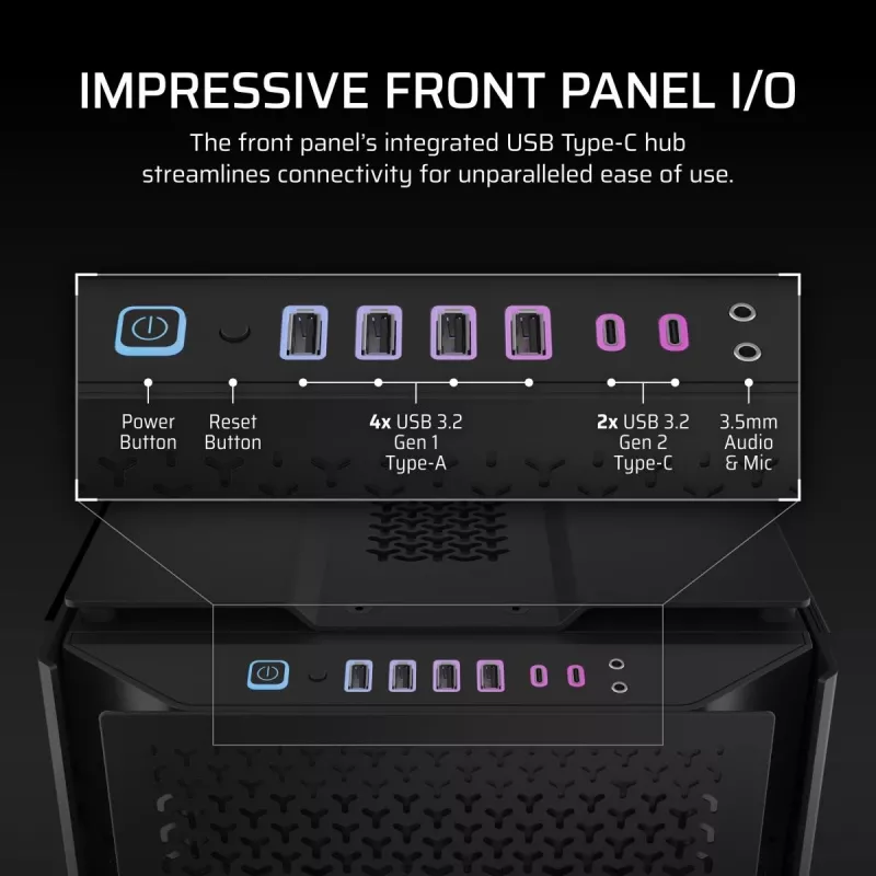 CORSAIR PC korpusas - 9000D RGB Airflow Super Full-Tower