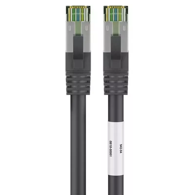Tinklo kabelis Wentronic 66719 Cat8.1 S/FTP 0,25 m juodas