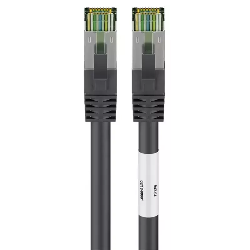 Tinklo kabelis Wentronic 66719 Cat8.1 S/FTP 0,25 m juodas