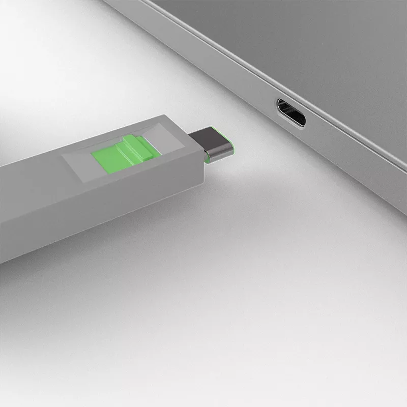 Porto blokatoriaus raktas Lindy USB Type C Port Blocker Key 4 vnt. pakuotė Žalia