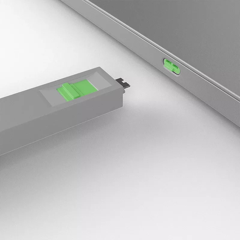 Porto blokatoriaus raktas Lindy USB Type C Port Blocker Key 4 vnt. pakuotė Žalia