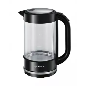 Elektrinis virdulys Bosch TWK70B03 1,7 l, 2400 W, stiklinis korpusas, juodas / permatomas