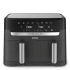 Tefal Dual Easy Fry & Grill EY905B Double 8,3 L atskirai stovintis 2700 W karšto oro gruzdintuvė pilka