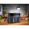 Tefal Dual Easy Fry & Grill EY905B Double 8,3 L atskirai stovintis 2700 W karšto oro gruzdintuvė pilka