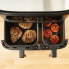 Tefal Dual Easy Fry & Grill EY905B Double 8,3 L atskirai stovintis 2700 W karšto oro gruzdintuvė pilka