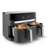 Tefal Dual Easy Fry & Grill EY905B Double 8,3 L atskirai stovintis 2700 W karšto oro gruzdintuvė pilka