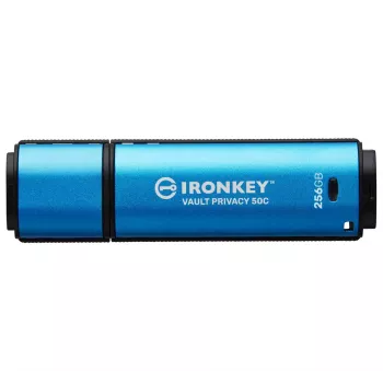 Kingston Technology IronKey 256 GB USB-C Vault Privacy 50C AES-256 šifruotas, FIPS 197