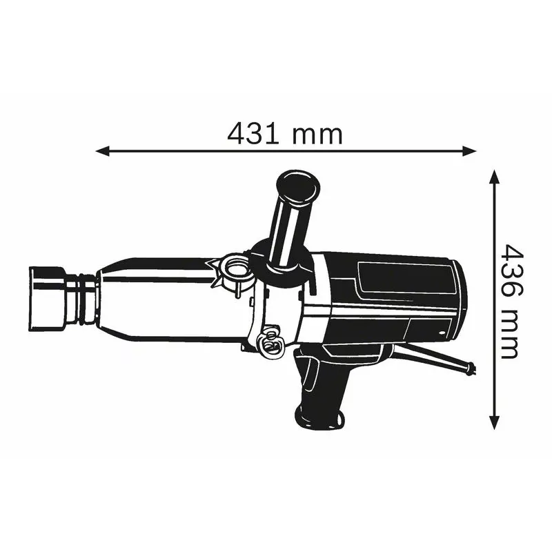 Bosch 0 601 435 103 smūginis veržliasukis, juodas, mėlynas, 920 W