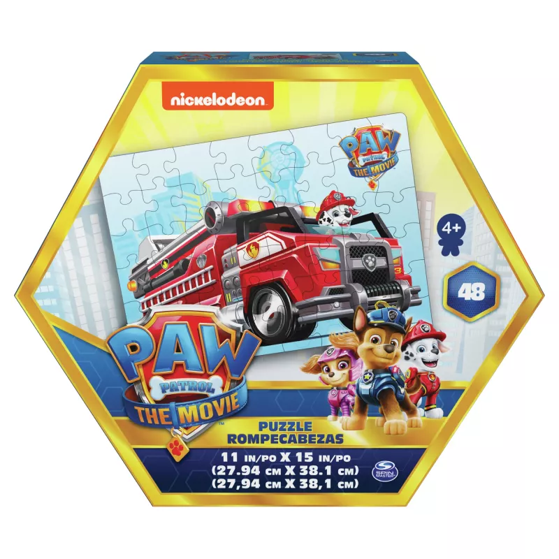 Žaidimai PAW Patrol The Movie, 48 dalių dėlionė vaikams nuo 4 metų, Chase