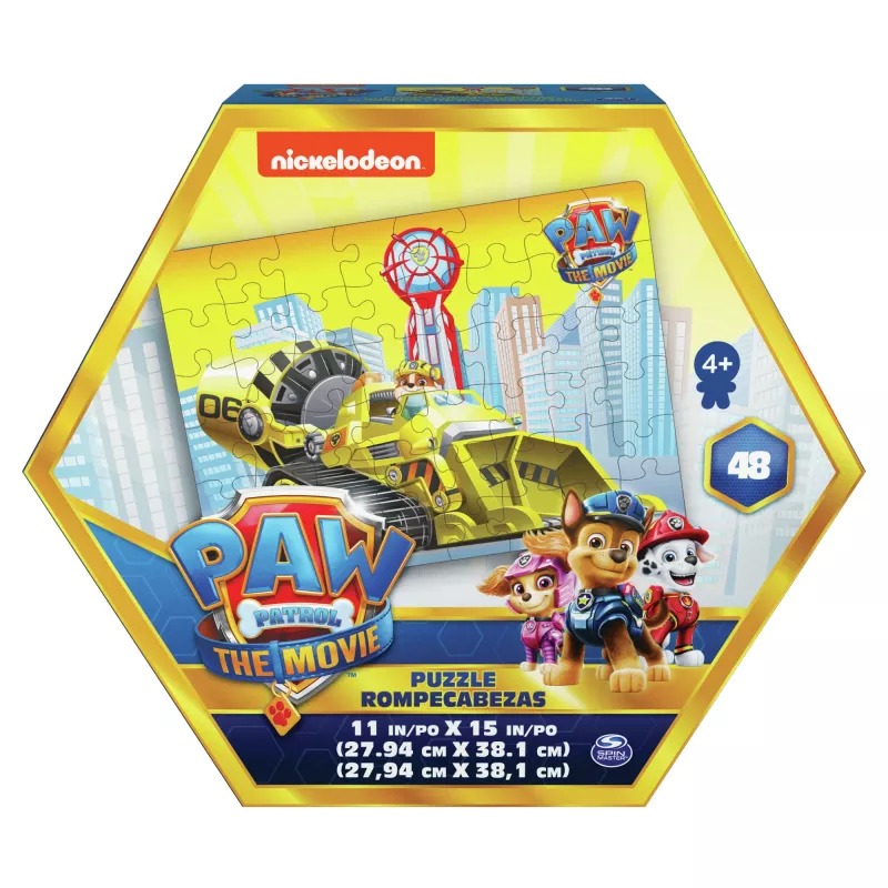 Žaidimai PAW Patrol The Movie, 48 dalių dėlionė vaikams nuo 4 metų, Chase