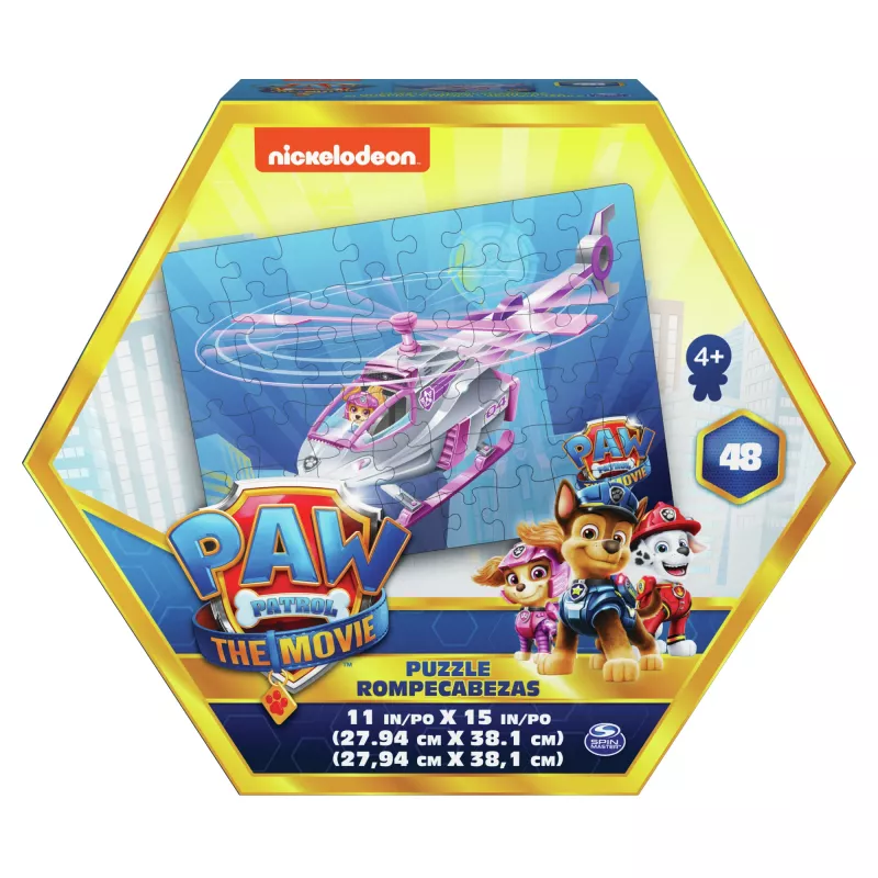Žaidimai PAW Patrol The Movie, 48 dalių dėlionė vaikams nuo 4 metų, Chase