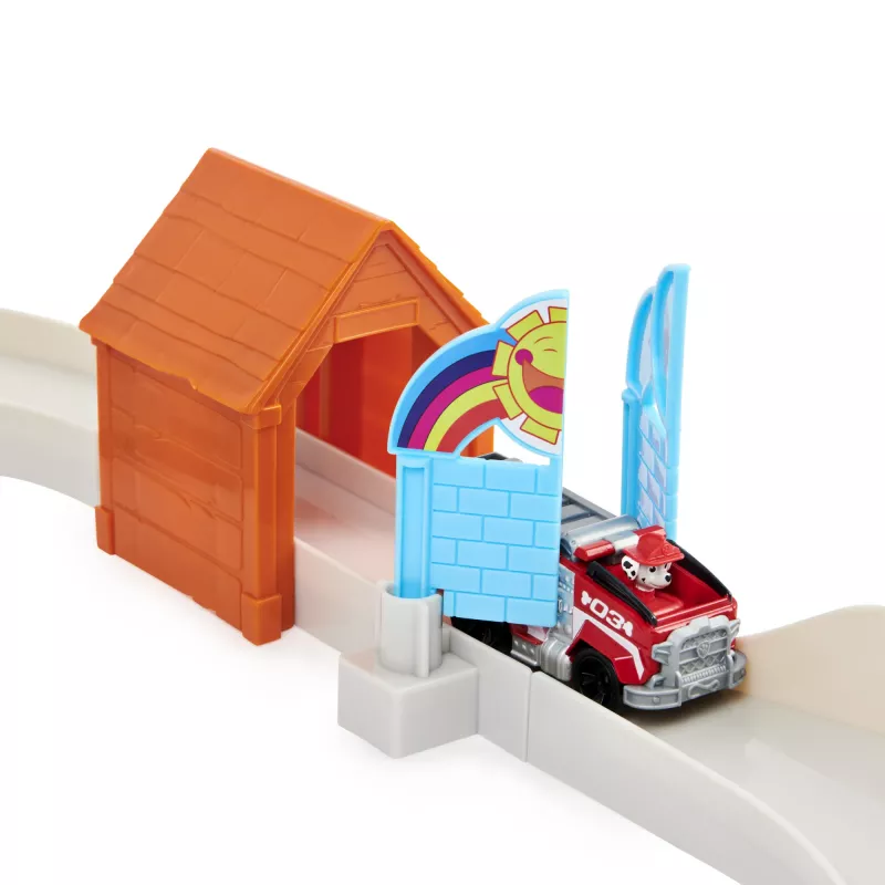 PAW Patrol, True Metal Total City Rescue Movie Track Set su išskirtine Marshall transporto priemone, mastelis 1:55, žaislai vaikams nuo 3 metų
