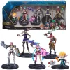 League of Legends, Dviejų miestų rinkinys su išskirtinėmis Jinx, Heimerdinger, Vi, Caitlyn ir Ekko, 10 cm kolekcionuojamos figūrėlės, priedai, nuo 12 metų