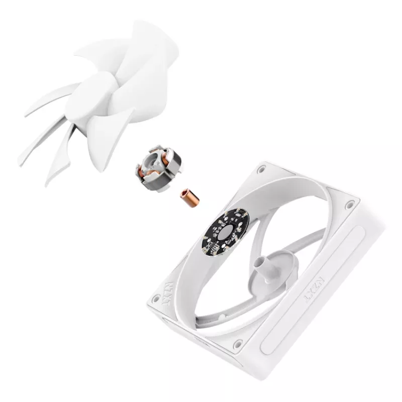 NZXT aušinimo ventiliatorius F120p 120 mm baltas statinis slėgis