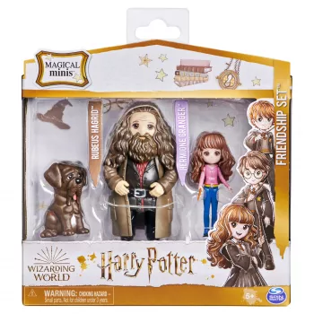 Wizarding World Harry Potter, Magical Minis Hermiona ir Rubėjus Hagridas draugystės rinkinys su būtybe, vaikams nuo 5 metų