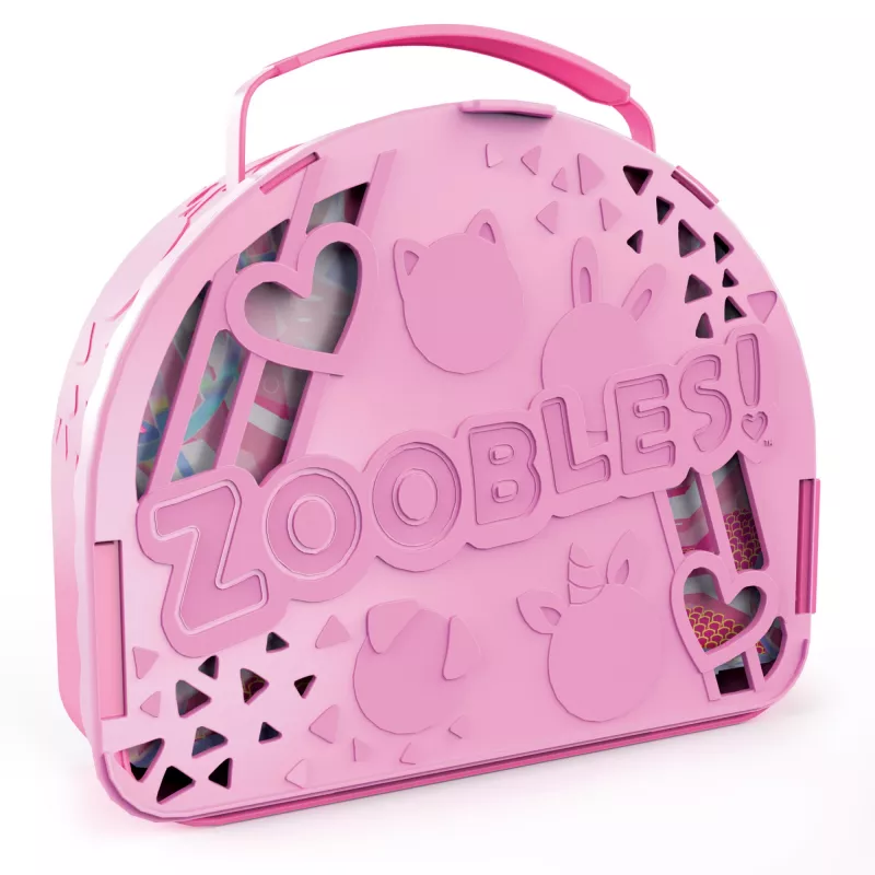 „Zoobles“ šokių studijos kelių paketų žaidimo rinkinys ir laikymo dėklas su 3 išskirtinėmis transformuojamomis kolekcionuojamomis figūrėlėmis, žaislai mergaitėms nuo 5 metų