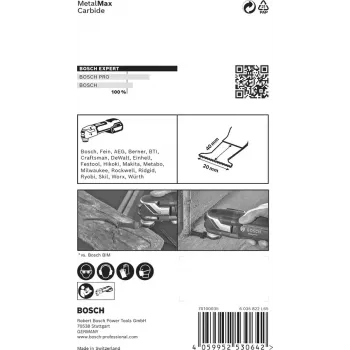 Bosch 2 608 900 012 daugiafunkcinio įrankio priedas Giluminio pjovimo geležtė