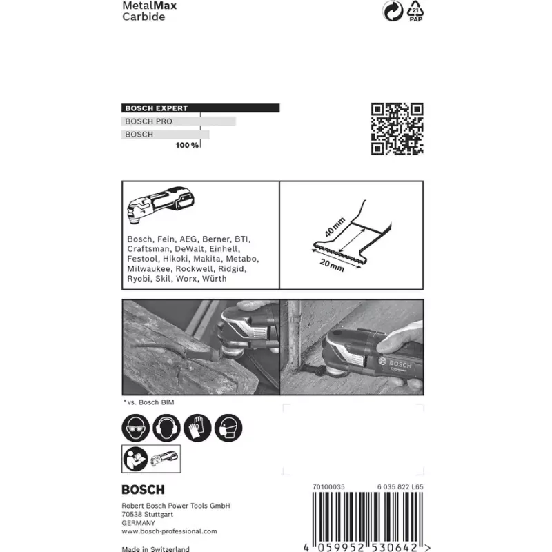 Bosch 2 608 900 012 daugiafunkcinio įrankio priedas Giluminio pjovimo geležtė