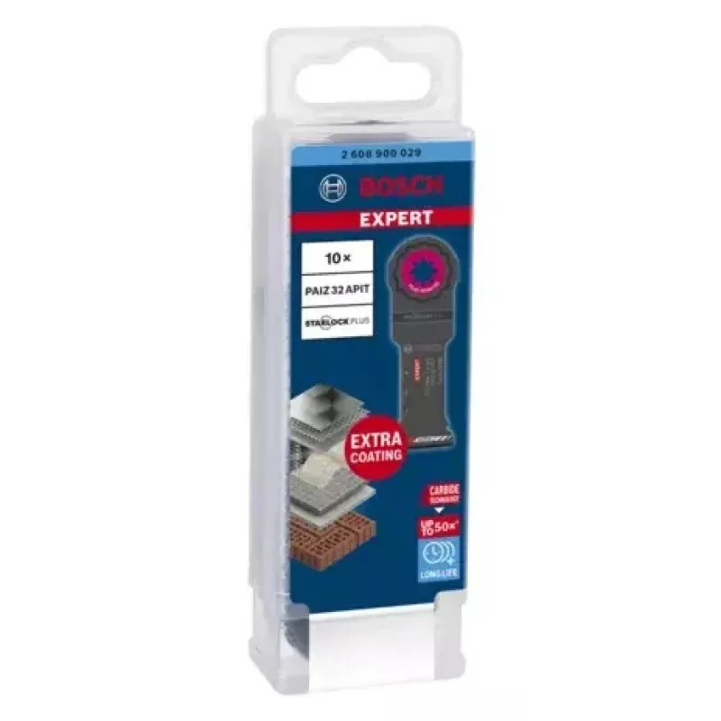 Bosch MULTIMAX PAIZ 32 Carbide 10 vnt. plytoms, cementu sujungtai plaušo plokštei