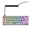 Mechaninė kompaktiška 60% klaviatūra Sharkoon SKILLER SGK50 S4 — laidinė USB, QWERTY vokiškas išdėstymas, RGB apšvietimas, 1,5 m laidas, juoda