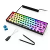 Mechaninė kompaktiška 60% klaviatūra Sharkoon SKILLER SGK50 S4 — laidinė USB, QWERTY vokiškas išdėstymas, RGB apšvietimas, 1,5 m laidas, juoda