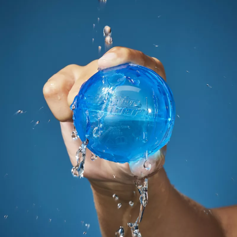 Vandens balionai HASBRO Nerf Super Soaker Hydro Balls — įmontuota vandens talpa, 6 vnt., plastikiniai, mėlyni/geltoni, amžius 6+