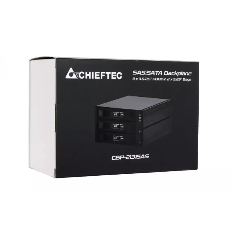 Chieftec CBP-2131SAS diskų skyriaus skydelis Laikiklio skydelis Juoda