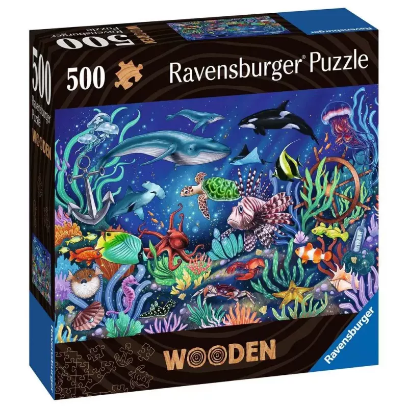 Dėlionė Ravensburger 17515 500 vnt. Gyvūnai po vandeniu