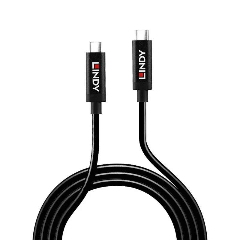 Lindy 5 m aktyvus USB 3.2 Gen 2 C/C laidas, 5 m, USB C, USB C, USB 3.2 Gen 2 (3.1 Gen 2), 10 Gbit/s, juodas