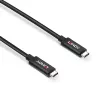 Lindy 5 m aktyvus USB 3.2 Gen 2 C/C laidas, 5 m, USB C, USB C, USB 3.2 Gen 2 (3.1 Gen 2), 10 Gbit/s, juodas