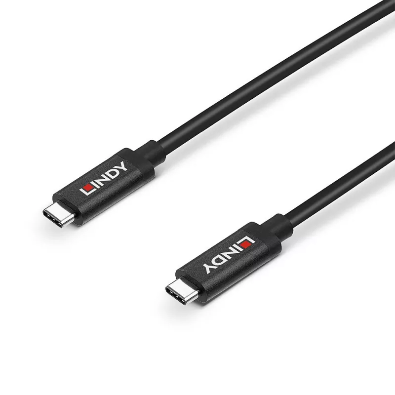 Lindy 5 m aktyvus USB 3.2 Gen 2 C/C laidas, 5 m, USB C, USB C, USB 3.2 Gen 2 (3.1 Gen 2), 10 Gbit/s, juodas